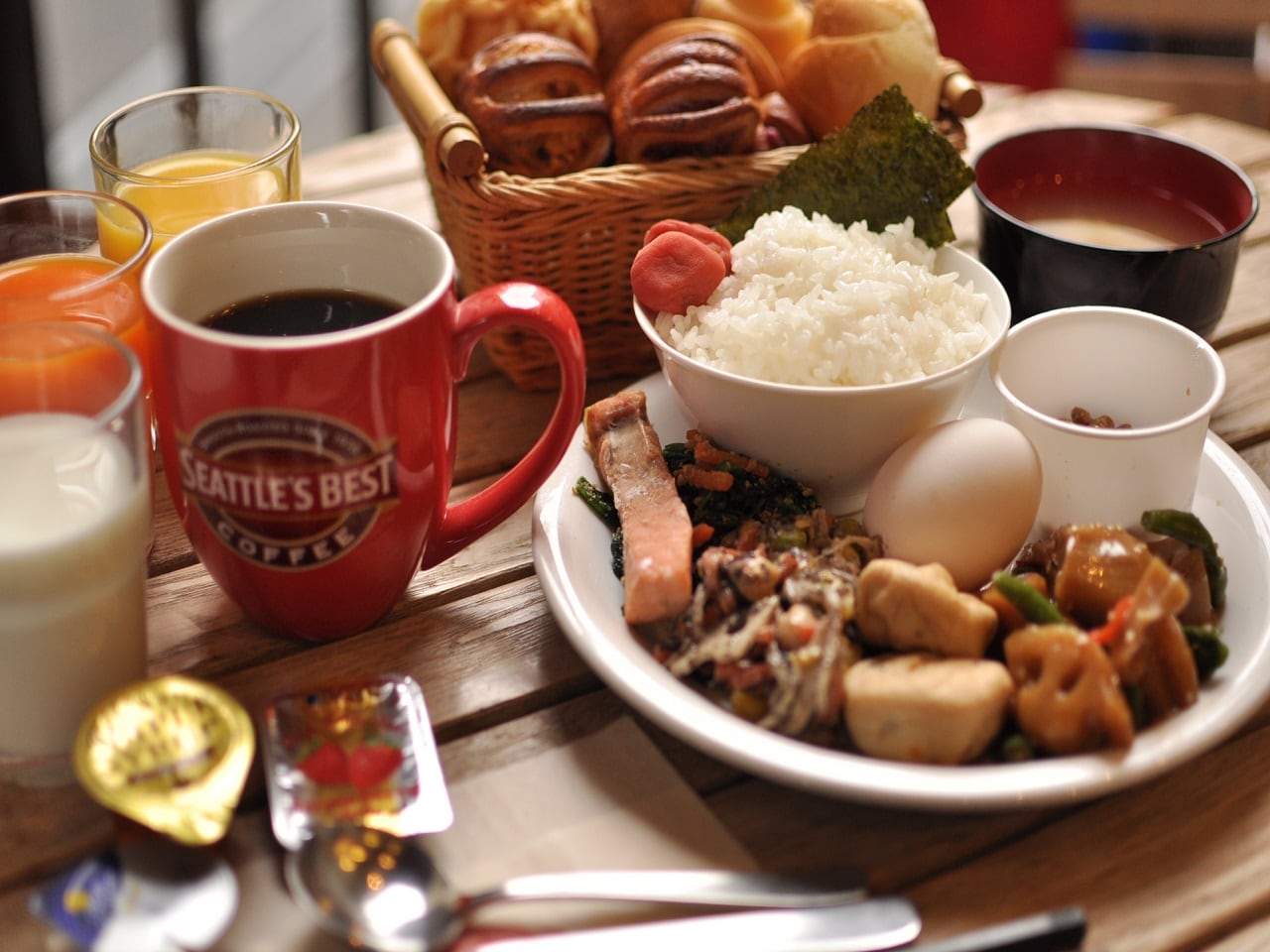 朝食ビュッフェ