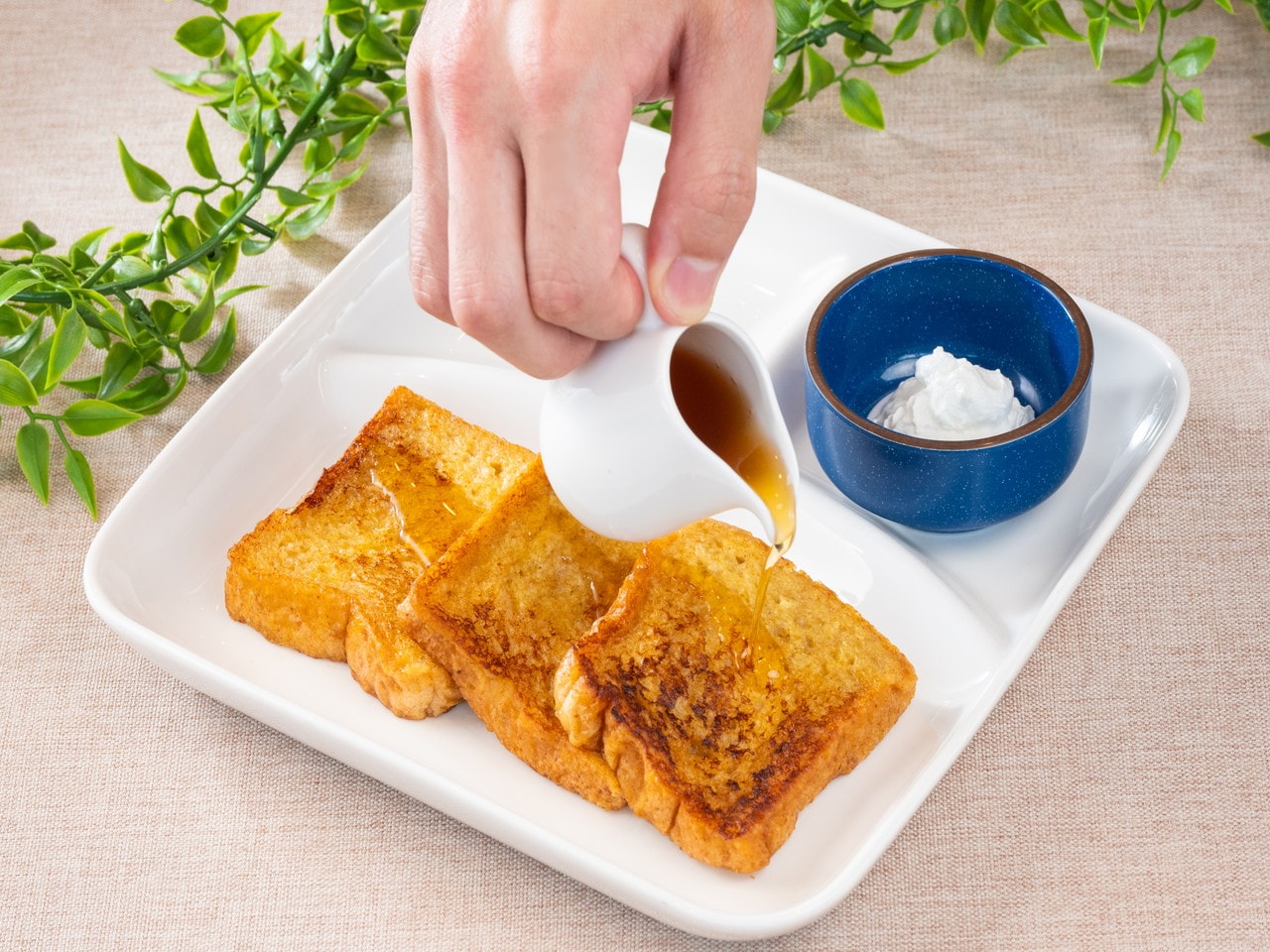 朝の定番「フレンチトースト」