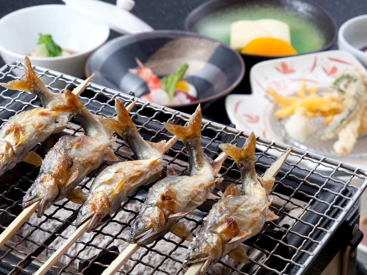 鮎塩焼き