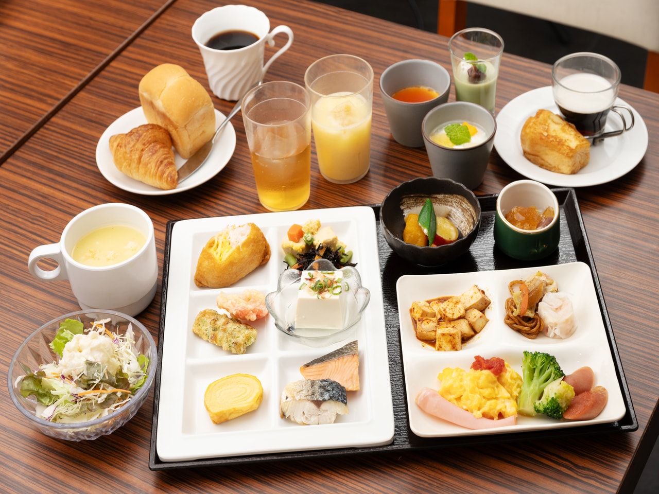 52種類朝食ビュッフェ盛り付け例