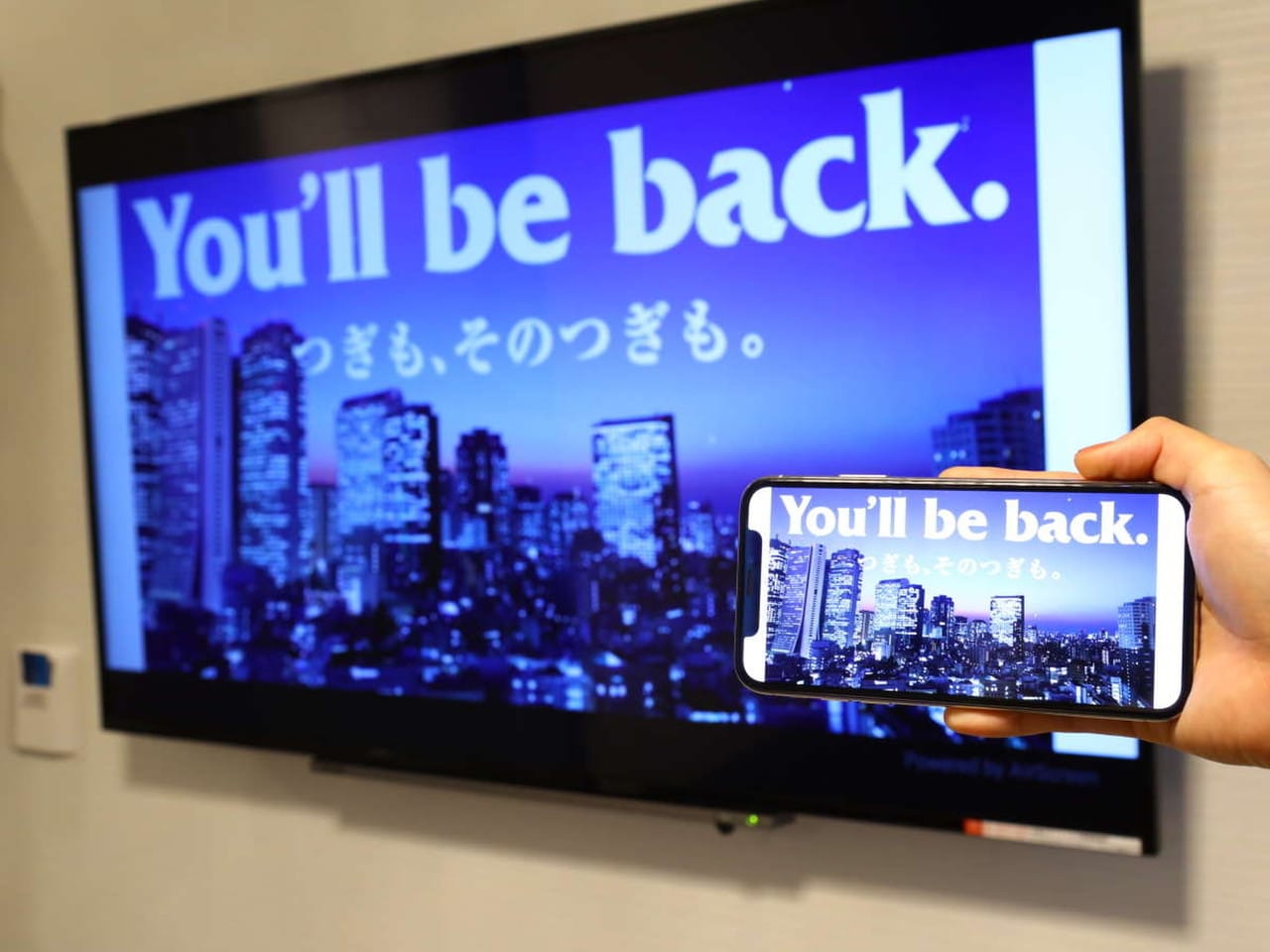 【ミラーリング機能付TV】