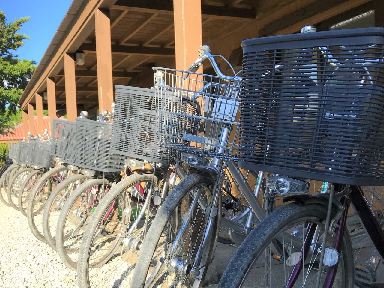 フロントにてレンタサイクルの貸し出しを行っております。(有料・台数に限りあり)
