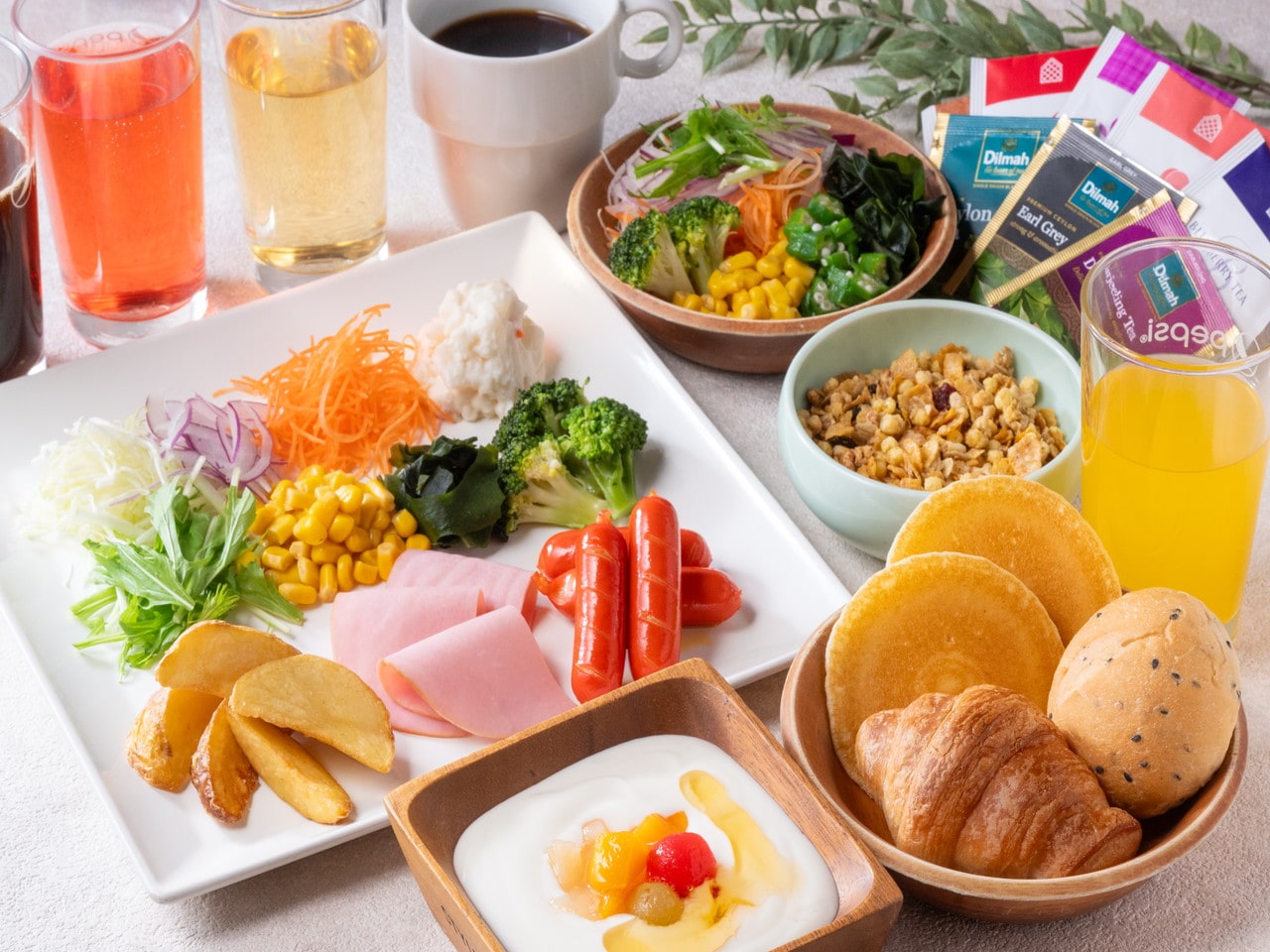 朝食ビュッフェ