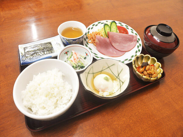 朝食案内