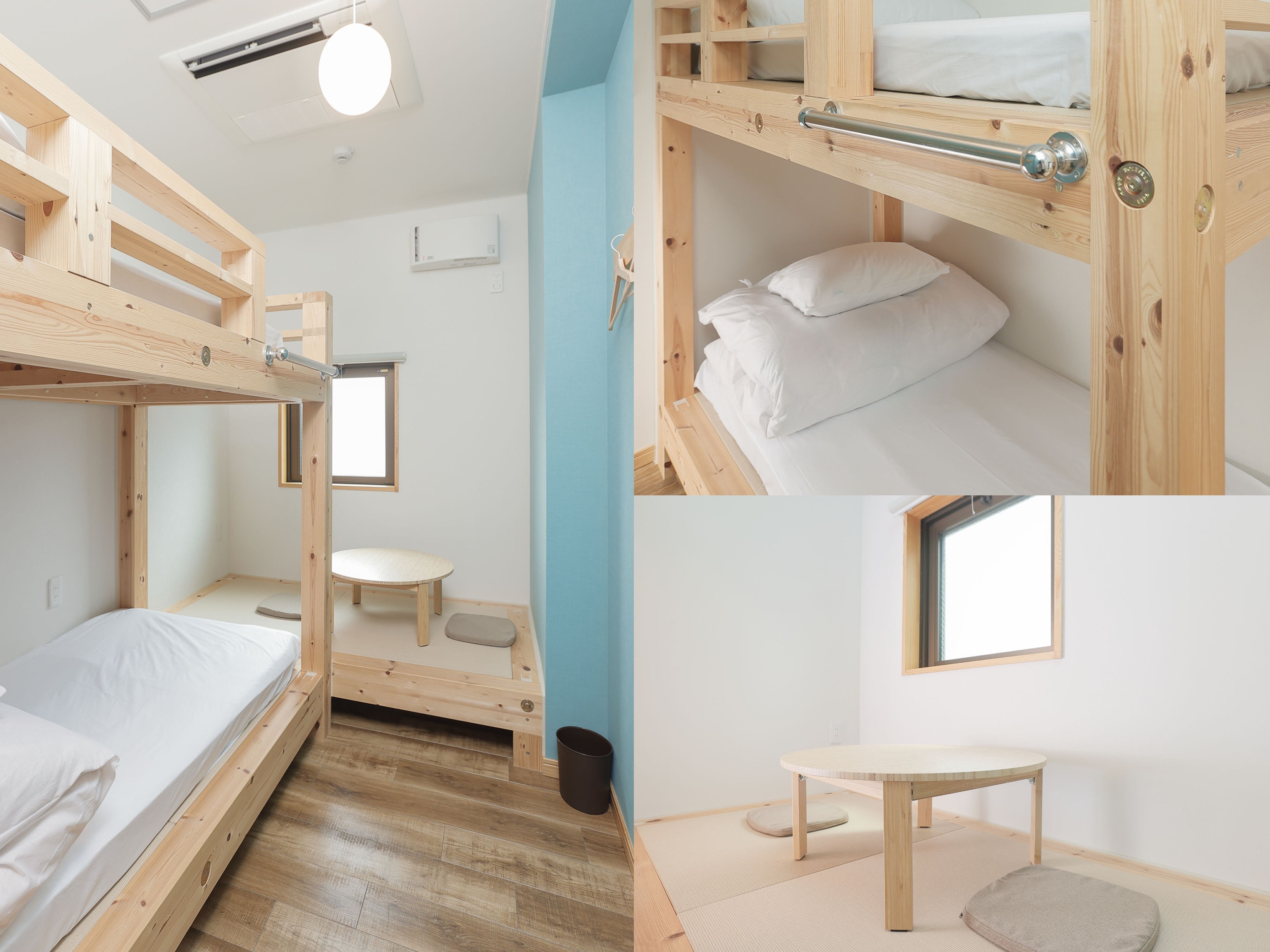 トリプルルーム　共用バスルーム