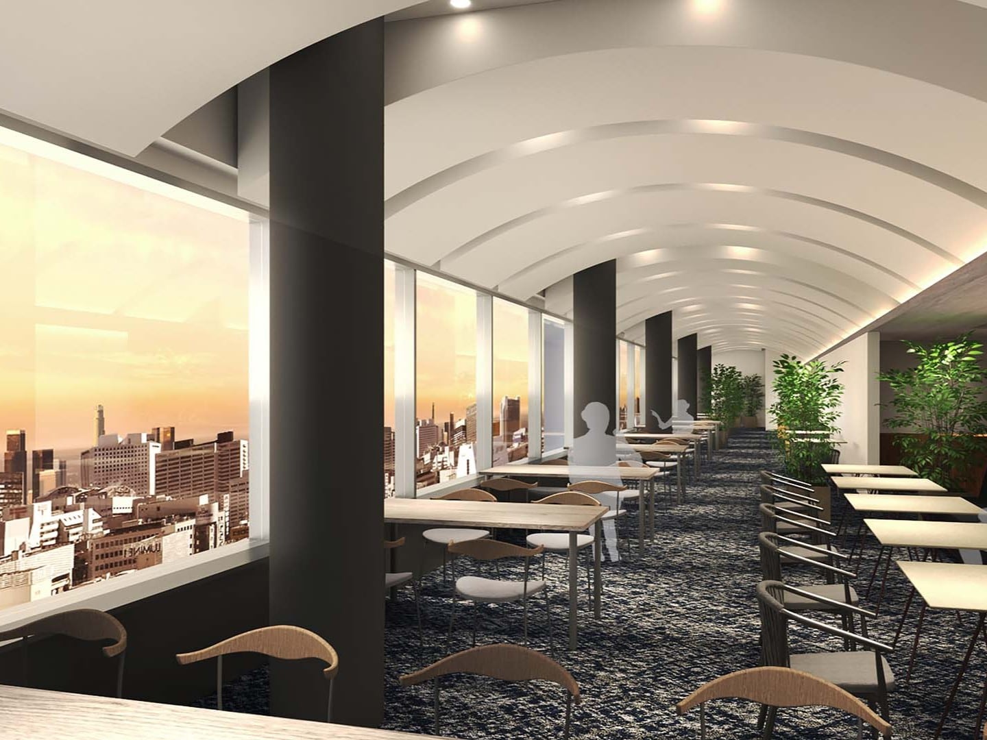 最上階朝食会場