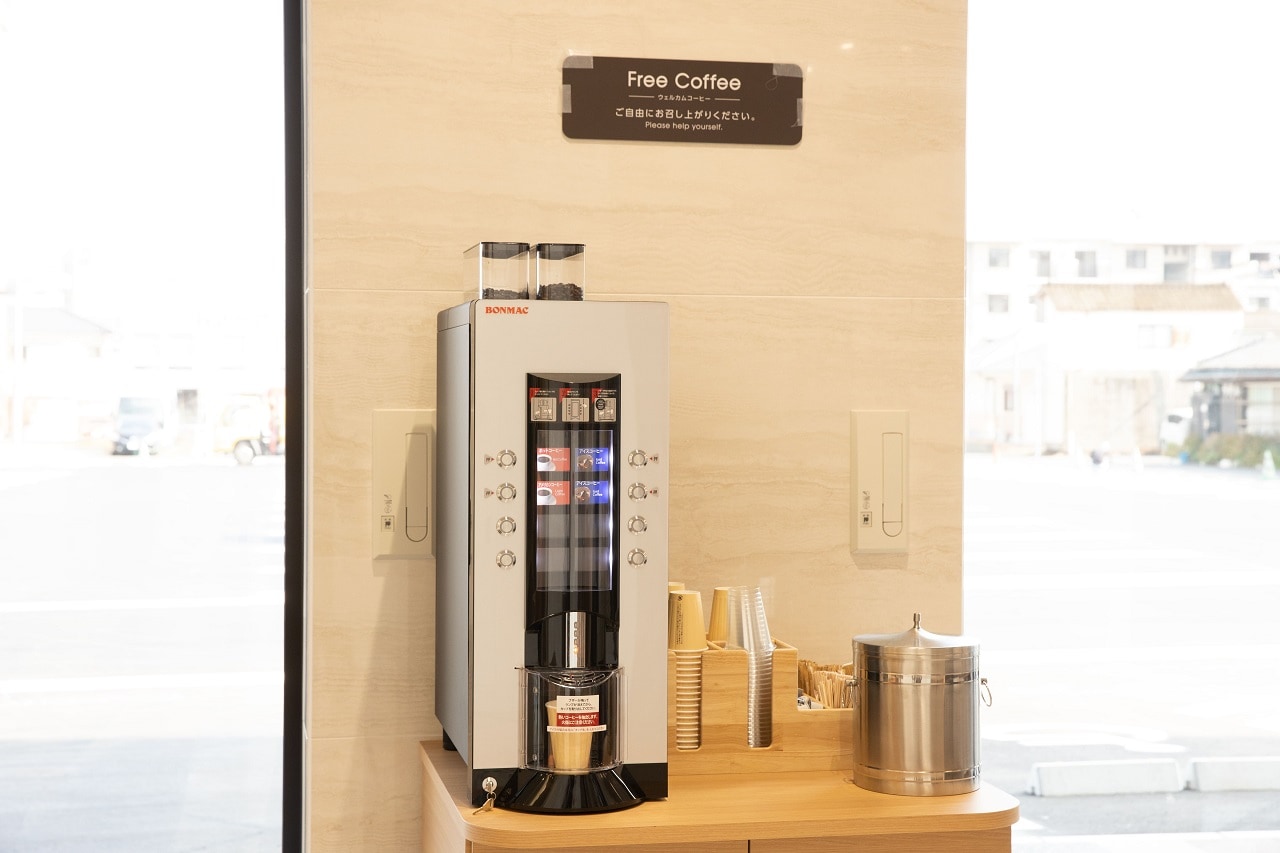 １Fロビー　宿泊者コーヒーサービス
