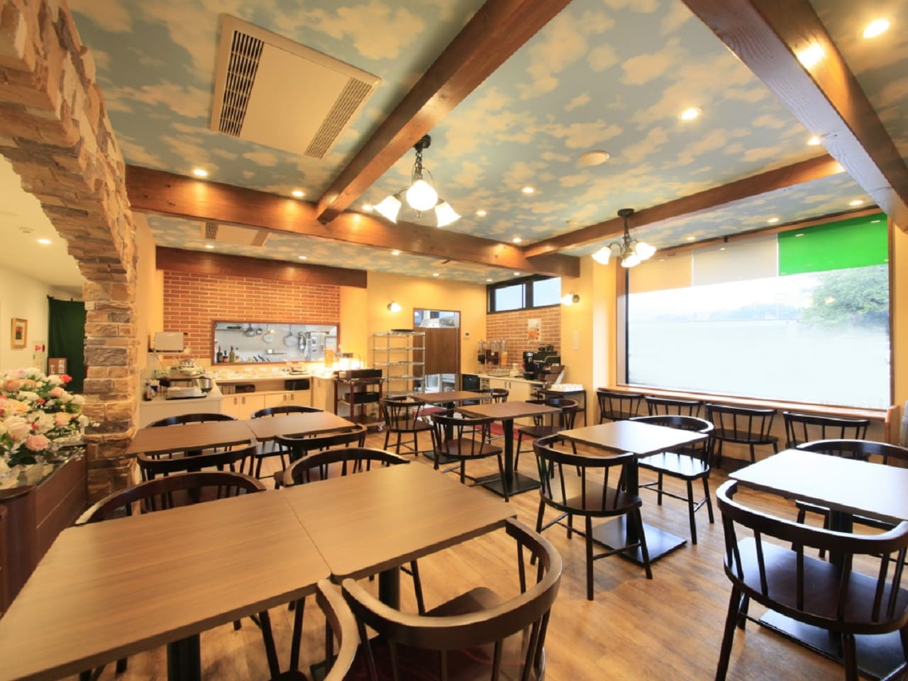 朝食会場（Trattoria Coo店内）