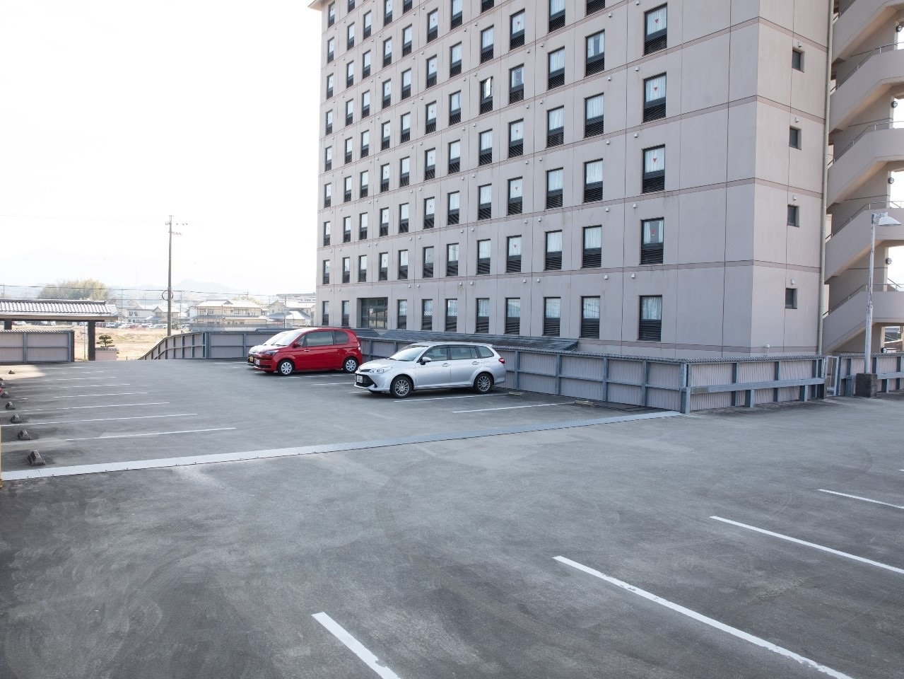 平面式で停めやすい駐車場
