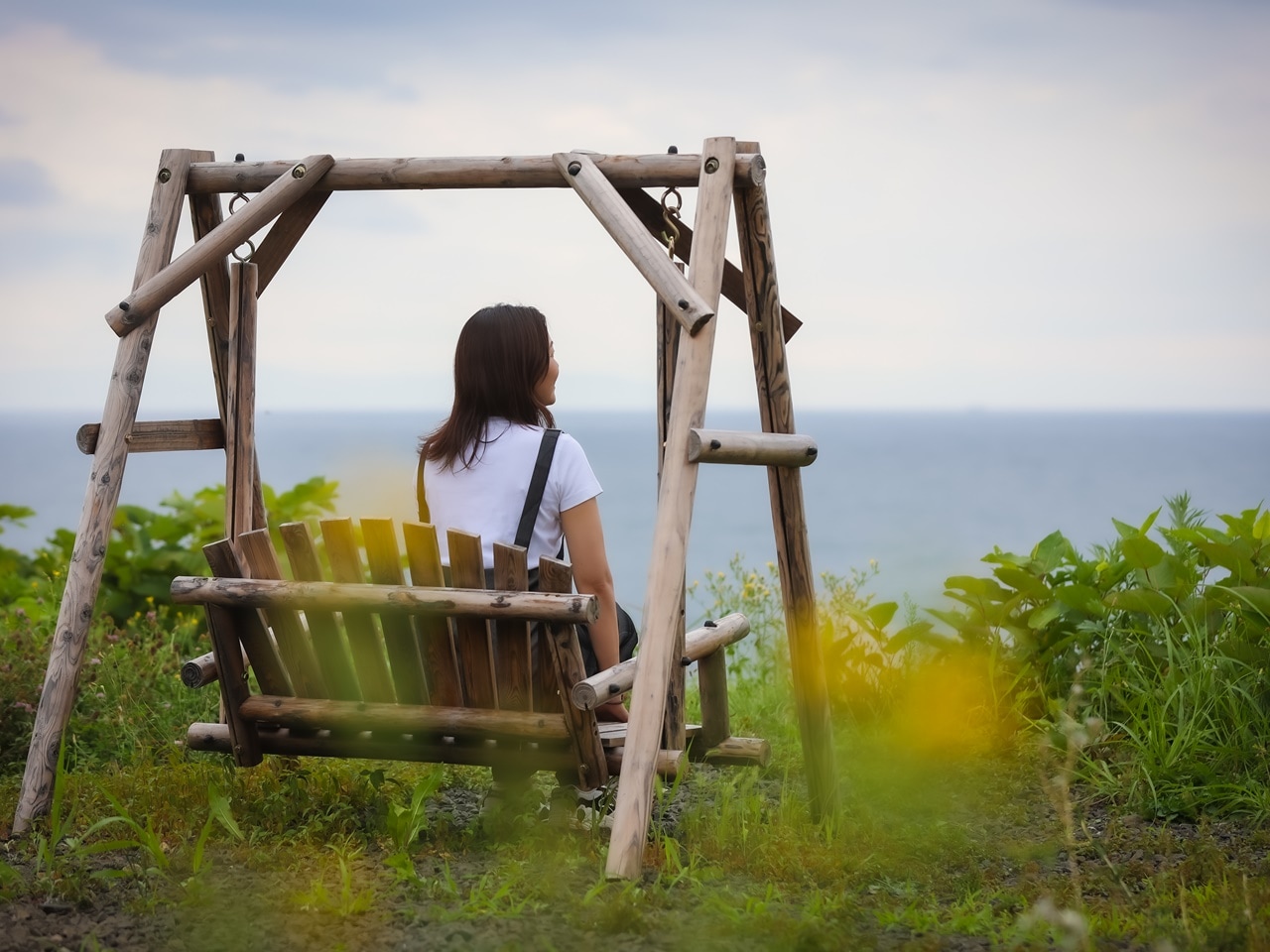 敷地内にはブランコがございます。気分転換にぜひご利用ください
