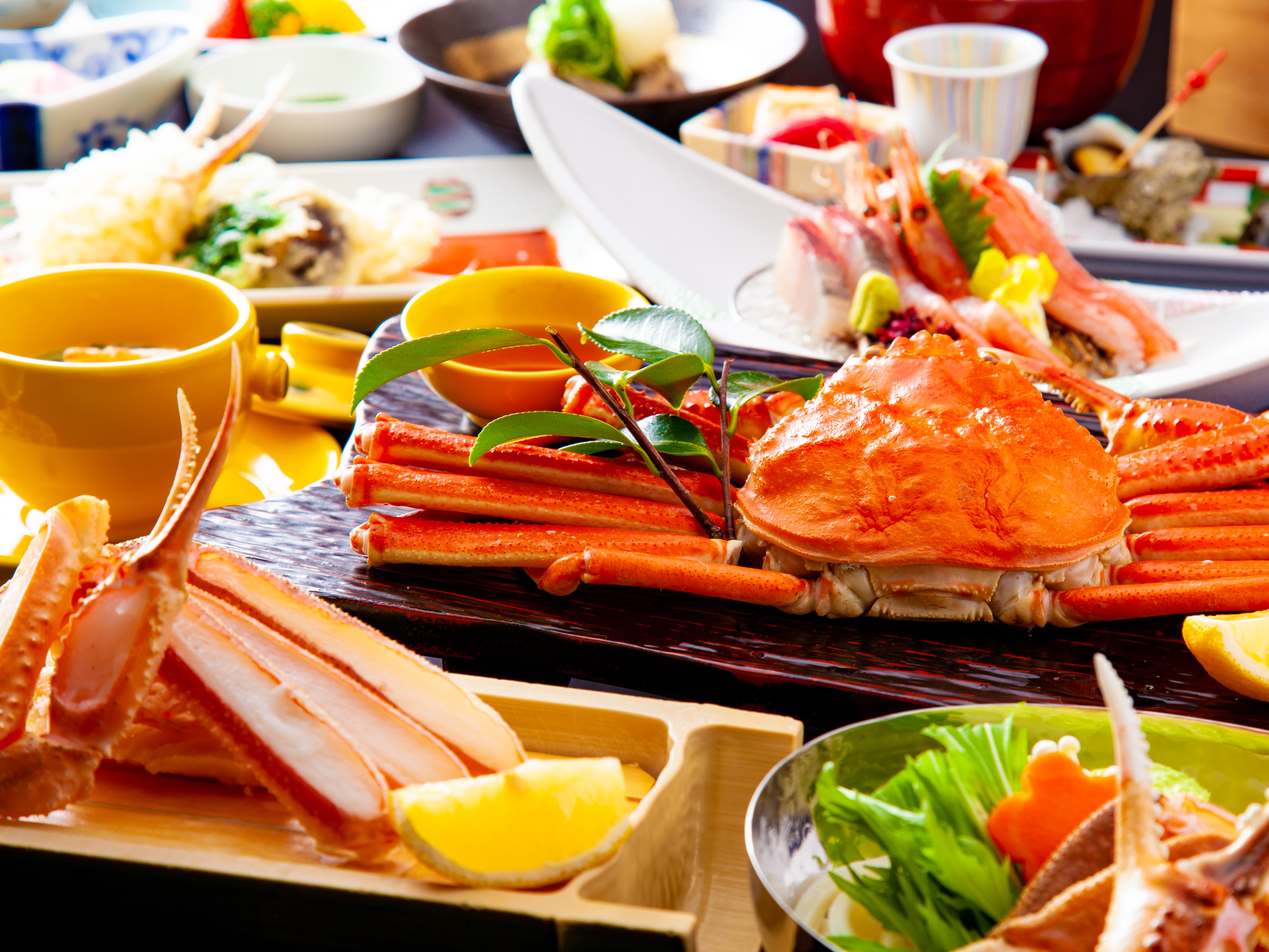 冬の味覚、ずわいがにづくし会席
