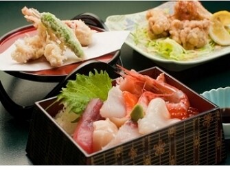 海鮮ちらし膳(夕食メニュー例)