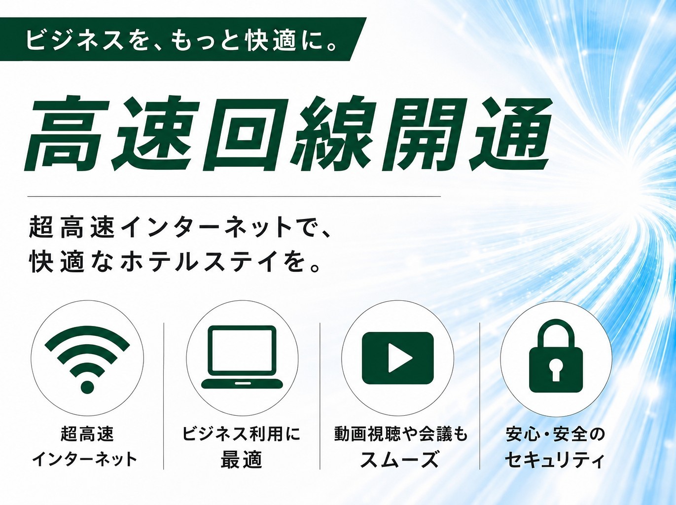 Wi-Fi（高速回線）導入しました