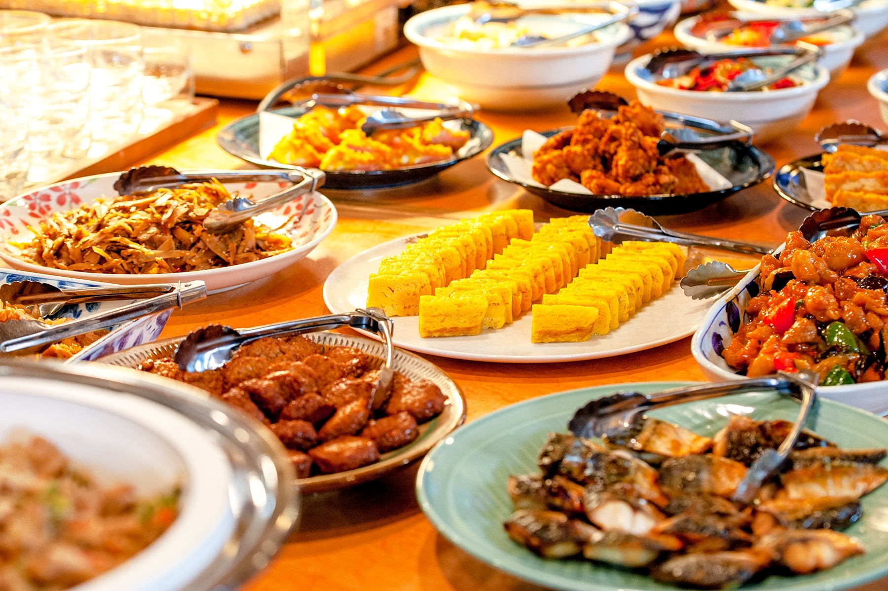 和食中心の手作り朝食バイキング無料サービス！